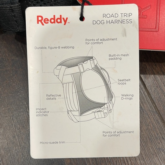 NWT Reddy Road Trip Dog Harness Sz Small *Benefits Animal Rescue*๐โโฌโค๏ธ๐โ๐ฆบ - Picture 7 of 9